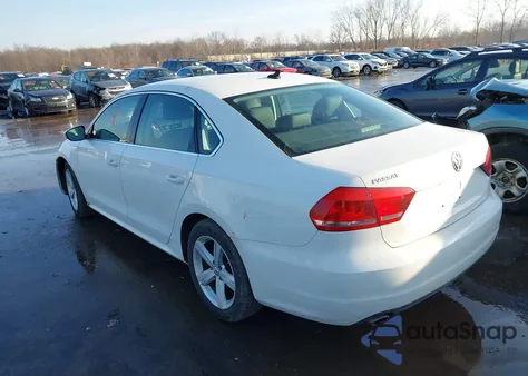 2012 Volkswagen Passat 2.5L Se from USA, damaged, VIN 1VWBP7A30CC082592